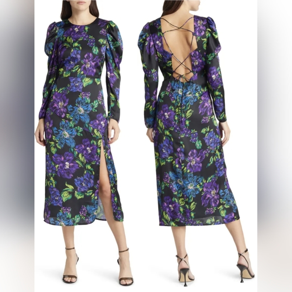 BNWT Adelyn Rae Lattice Back Dress - XL - Picture 1 of 6